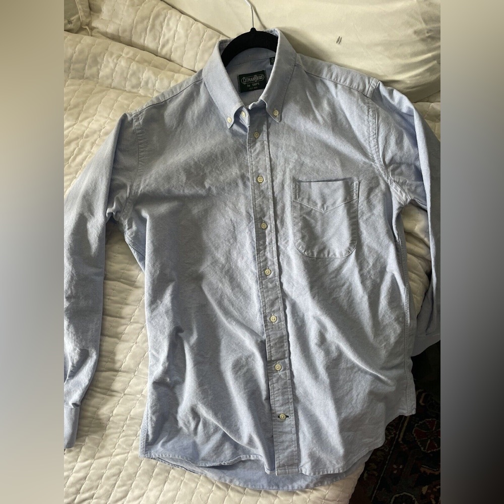 Gitman Vintage x Ships Oxford Light Blue 15.5